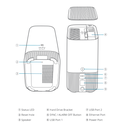 EUFY-CAM3-S330 / Kit 2 Caméras solaires + 1 HomeBase / Wi-Fi / 4K