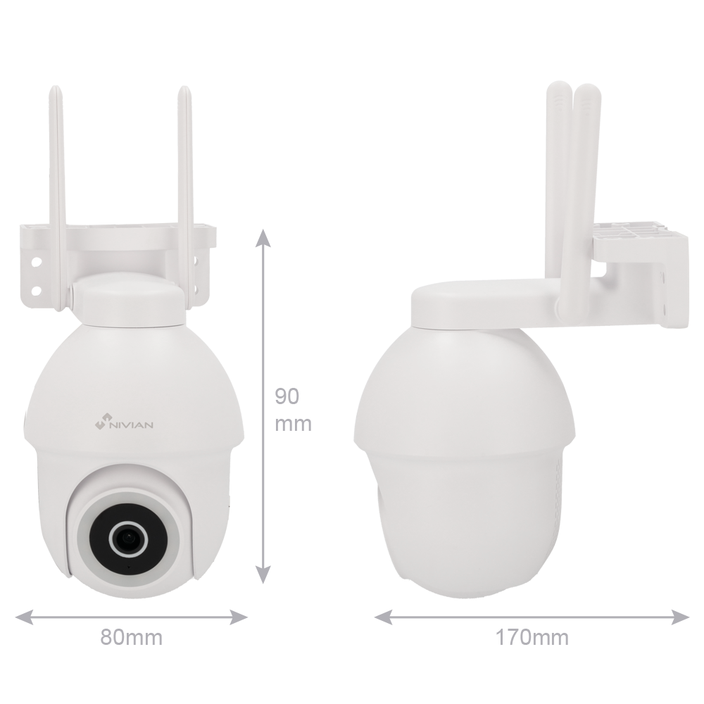 NVS-IPC-0S3 / NIVIAN / Wi-Fi / 4MP / IR 10m / Autotracking / microSD