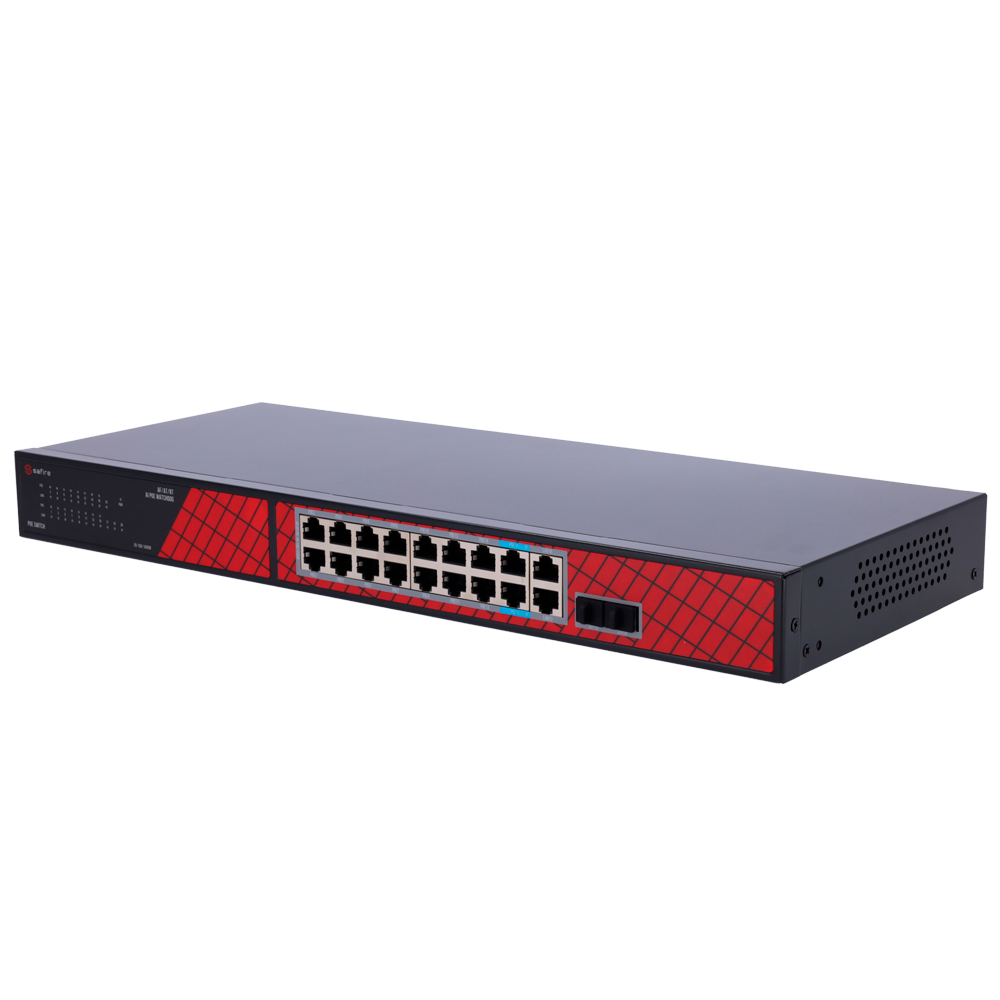 SF-SW2016HIPOE-GF-240 / SAFIRE / SWITCH / 16 PORT / 240W