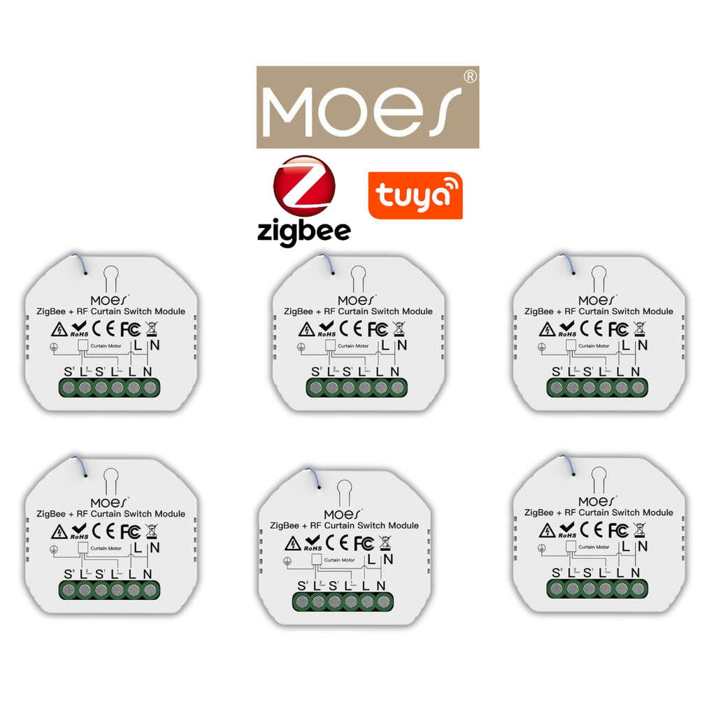 Pack 6 MOES zigbee volet roulant / PACKMO-VRZ-6