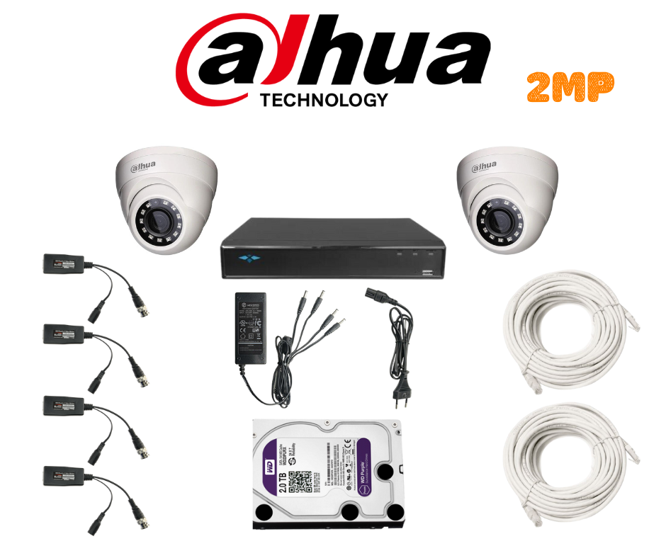 PACKDAH-HDCVI-2MP-2 / PACK 2 CAMERAS DAHUA 2MP-HDCVI