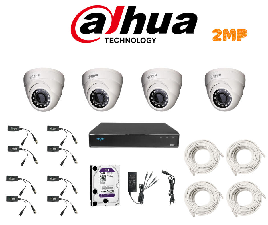 PACKDAH-HDCVI-2MP-4 / PACK 4 CAMERAS HDCVI-2MP