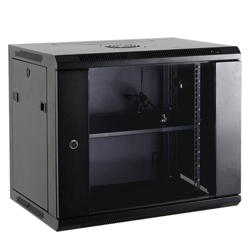 RACK-6UF / Armoire rack pour mur / 60kg / ventilation / 6U de 19°