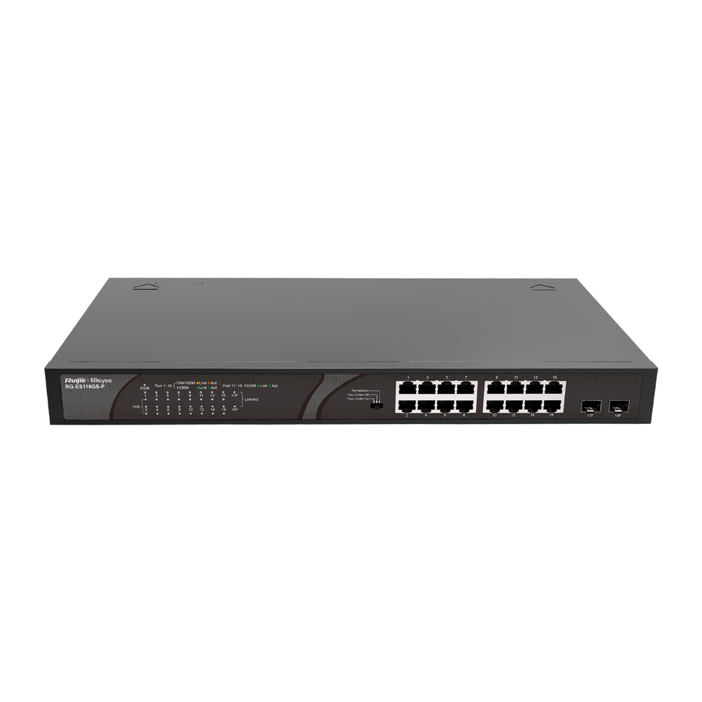 RG-ES118GS-P / Switch PoE 16 Ports / 2 SFP