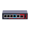 SF-POE-EXT0604-GF-60 / Switch Safire 4 ports PoE / 60 W