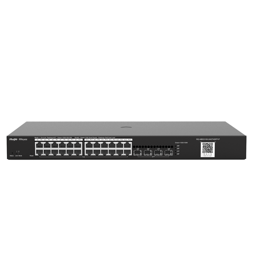 RG-NBS3100-24GT4SFP-P / Switch 24 ports PoE Gigabit / 4 SFP Gigabit