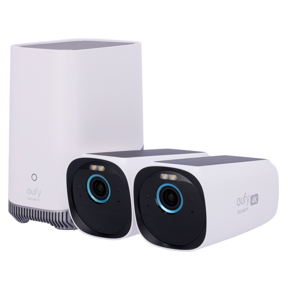 EUFY-CAM3-S330 / Kit 2 Caméras solaires + 1 HomeBase / Wi-Fi / 4K