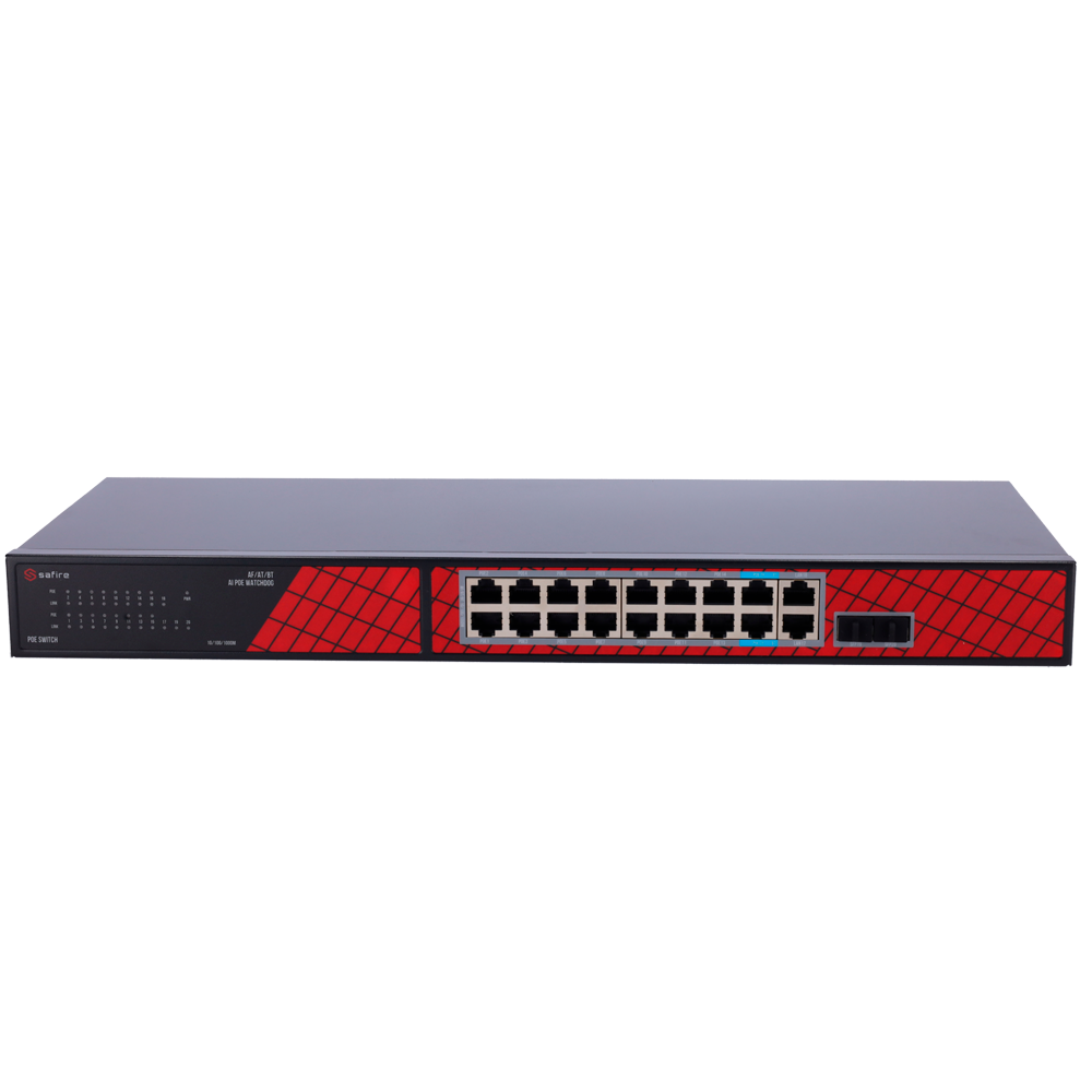 SF-SW2016HIPOE-GF-240 / SAFIRE / SWITCH / 16 PORT / 240W