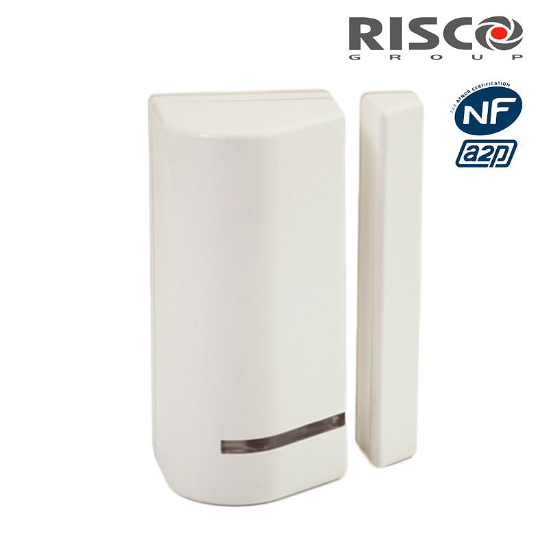 RISCO - CONTACT MAGNÉTIQUE SANS-FIL BIDIRECTIONNEL BLANC