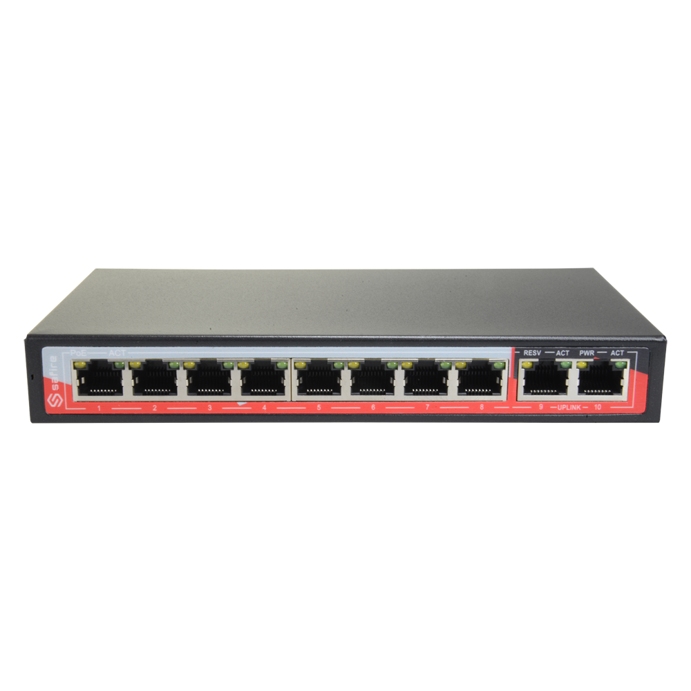 SF-SW1008POE-96 / Switch / SAFIRE / PoE / 8 Ports / RJ45