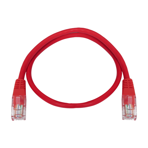 Cordon RJ45 UTP Cat 5E 0,3m Rouge