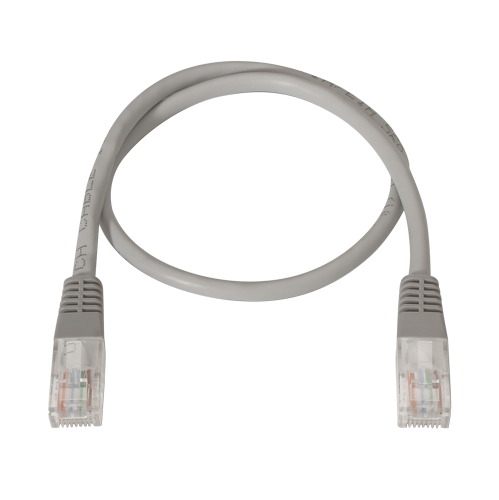 Cordon RJ45 UTP Cat E4 0,3m Gris