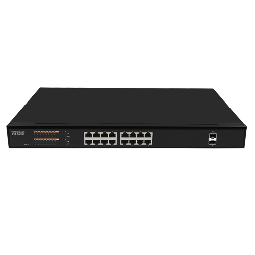 Switch PoE Gigabit 16 ports PoE + 2 ports SFP