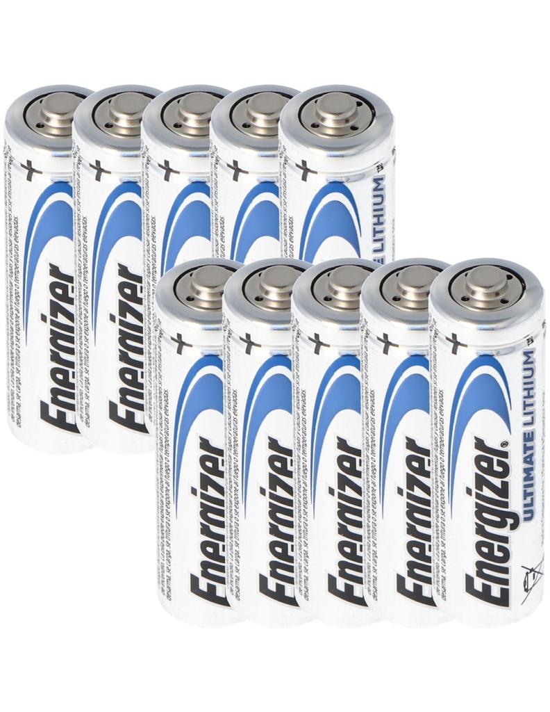 Pack de 10 Piles AA / Lithium