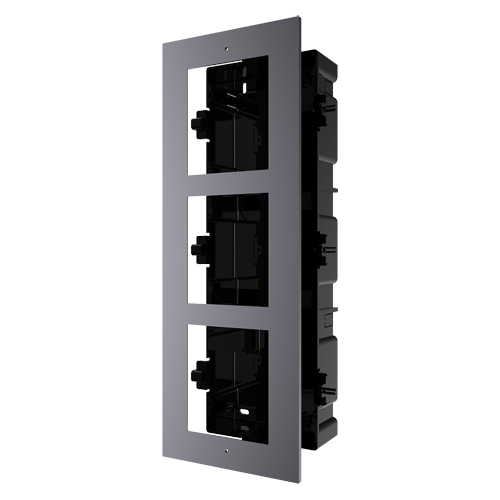 Panneau Visiophone frontal et boîtier encastré 3 modules SAFIRE