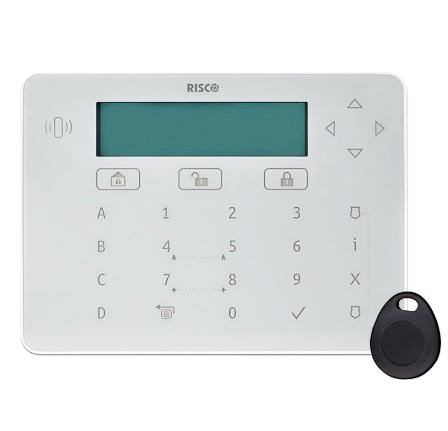 RISCO - ELEGANT KEYPAD BLANC - AVEC LECTEUR DE PROXIMITÉ