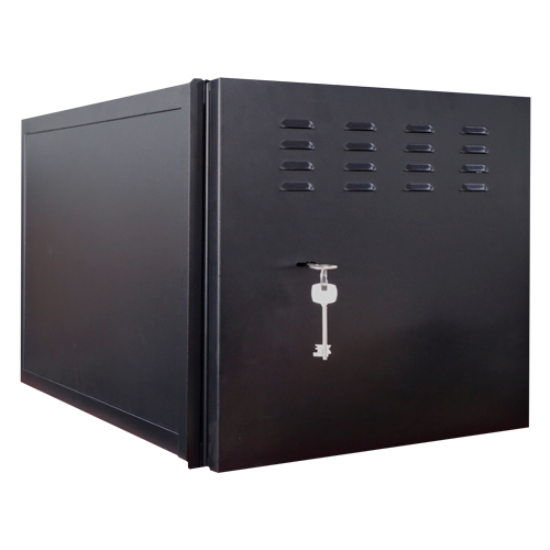 Coffre métallique fermé pour DVR / LOCKBOX-6U-SL