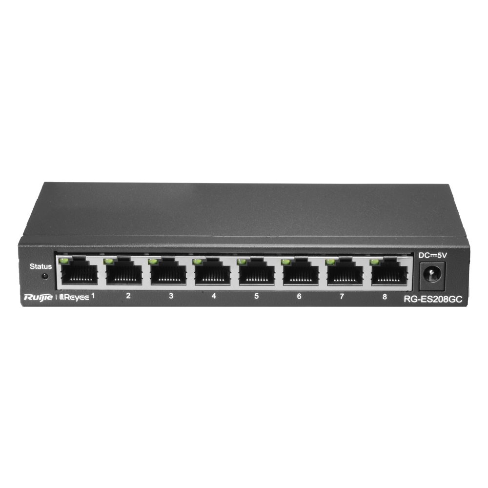 Switch de Bureau Reyee 8 Ports Manageable / RG-ES208GC