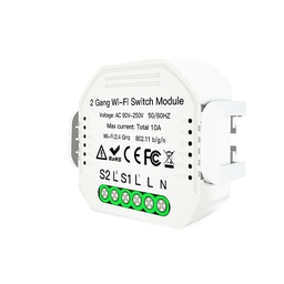 Module 2 canaux WI-FI + RF433 MOES / MS-104B