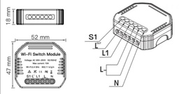 Module 2 Canaux Zigbee MOES / MS-104BZR