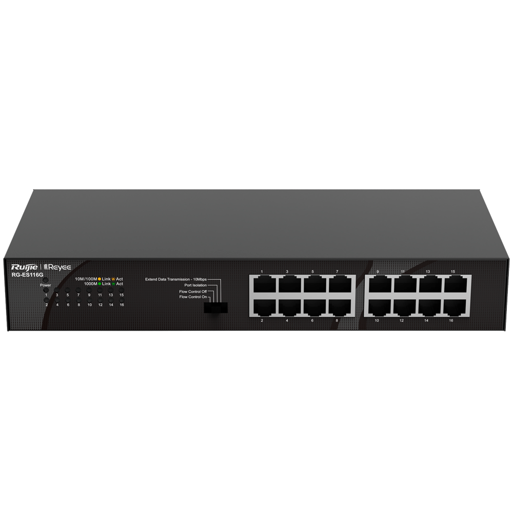 Reyee Switch de bureau 16 ports RJ45 Gigabit / RG-ES116G