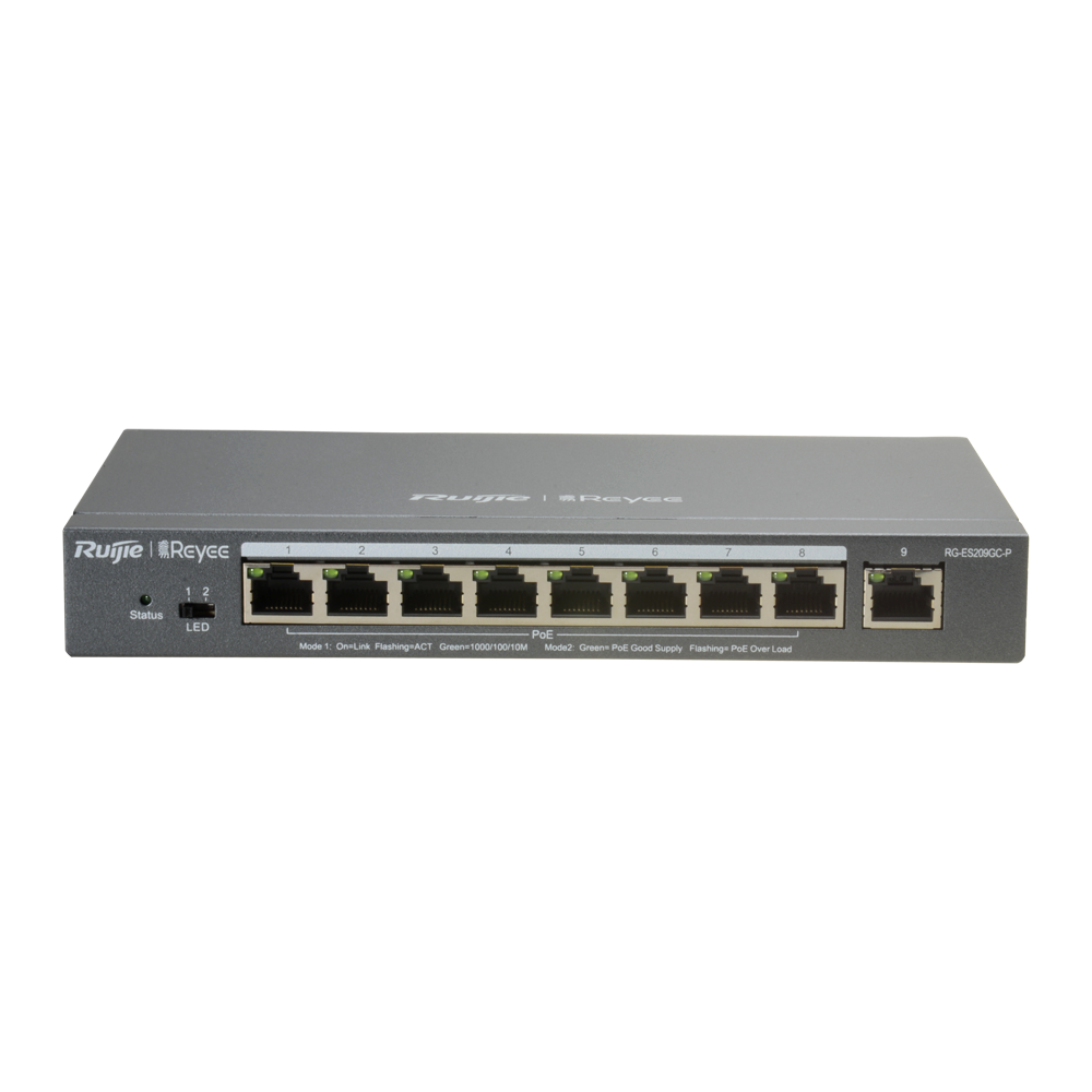 Switch Reyee PoE 8 ports / RG-ES209GC-P