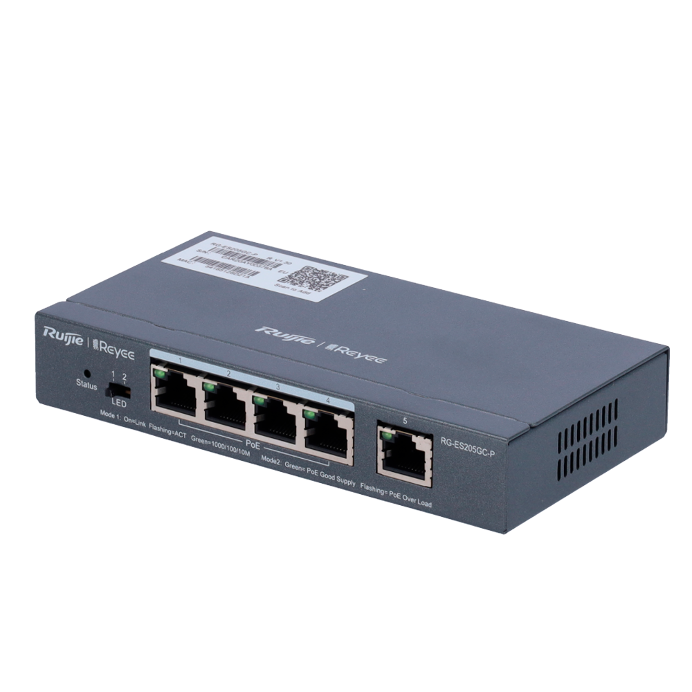 Reyee Switch POE 5-ports Gigabit Manageable / RG-ES205GC-P