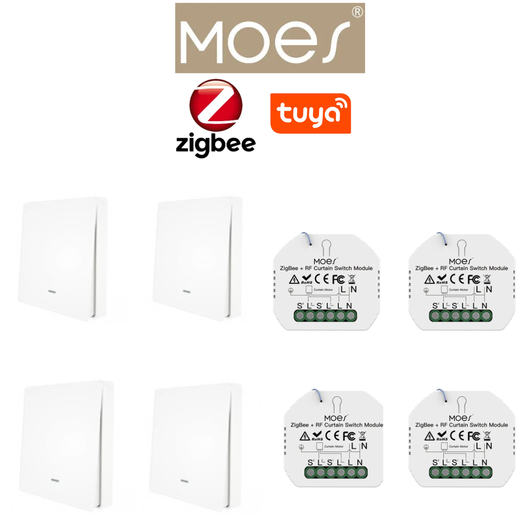 Pack 4 MOES zigbee éclairage / PACKMO-Z-ECL-4