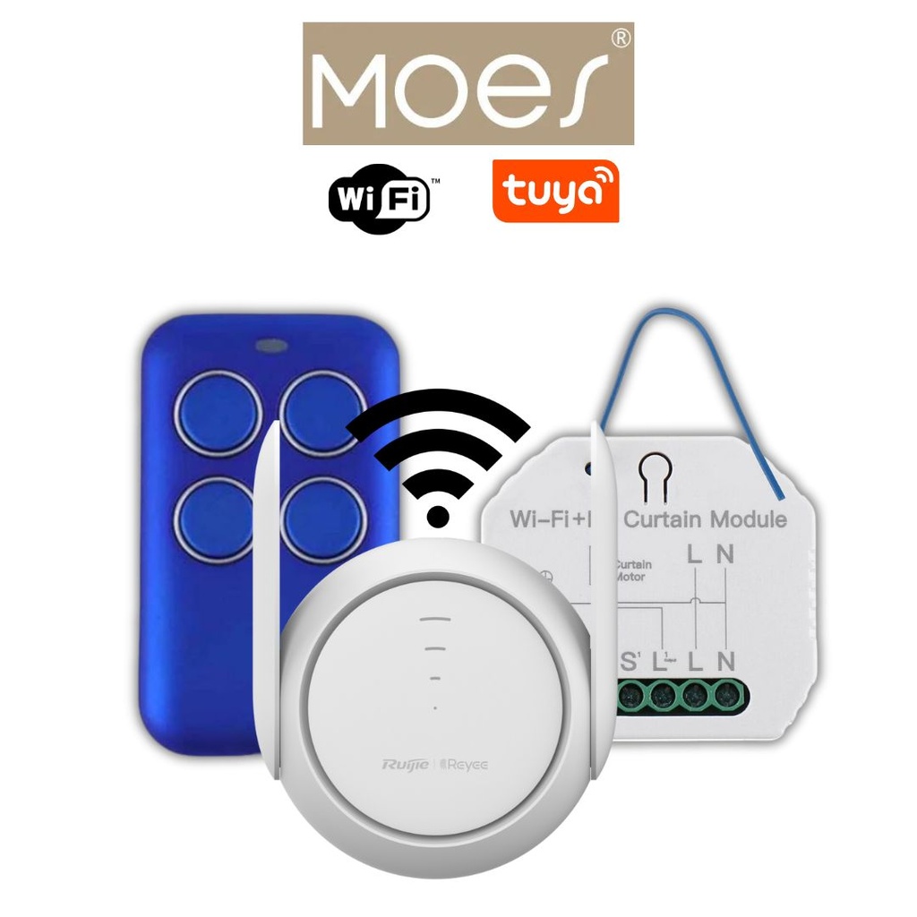 Pack wifi volet télécommande porte clé + répéteur wifi