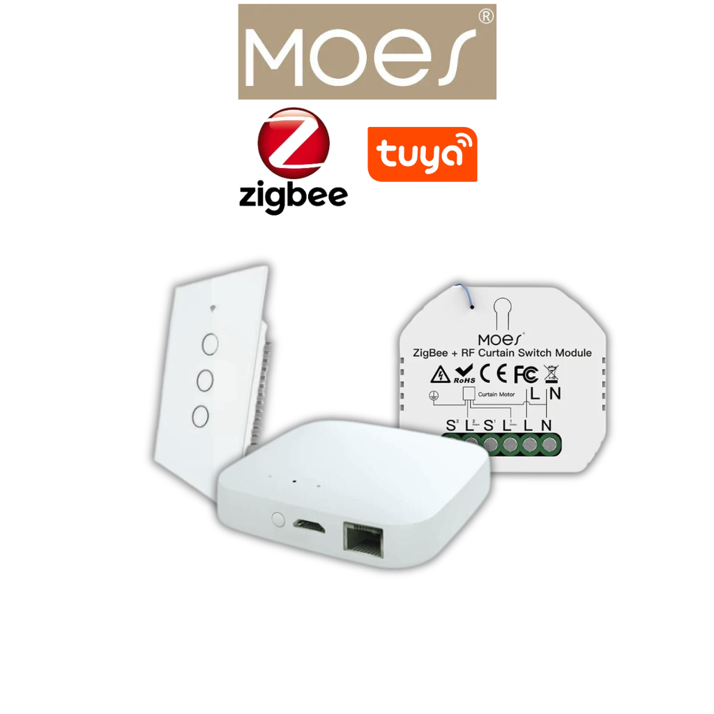 Pack Zigbee volet roulant, box, interrupteur sans fil 3 boutons / PACKMO-Z-VRIH-1