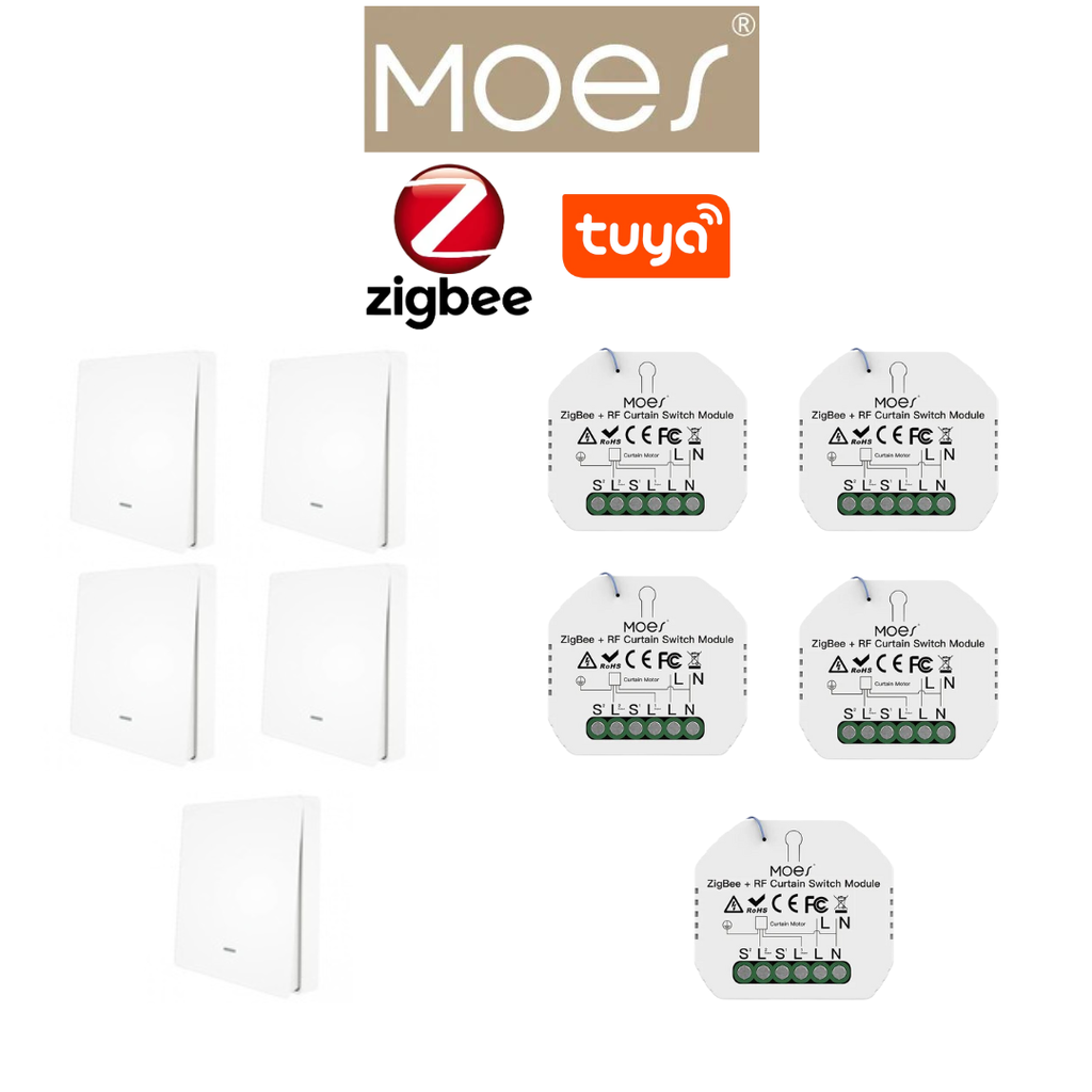 Pack 5 MOES zigbee éclairage / PACKMO-Z-ECL-5