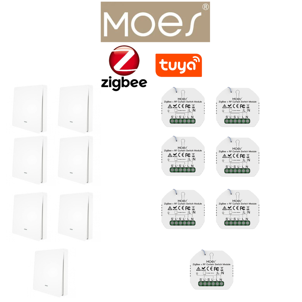 Pack 7 MOES zigbee éclairage / PACKMO-Z-ECL-7