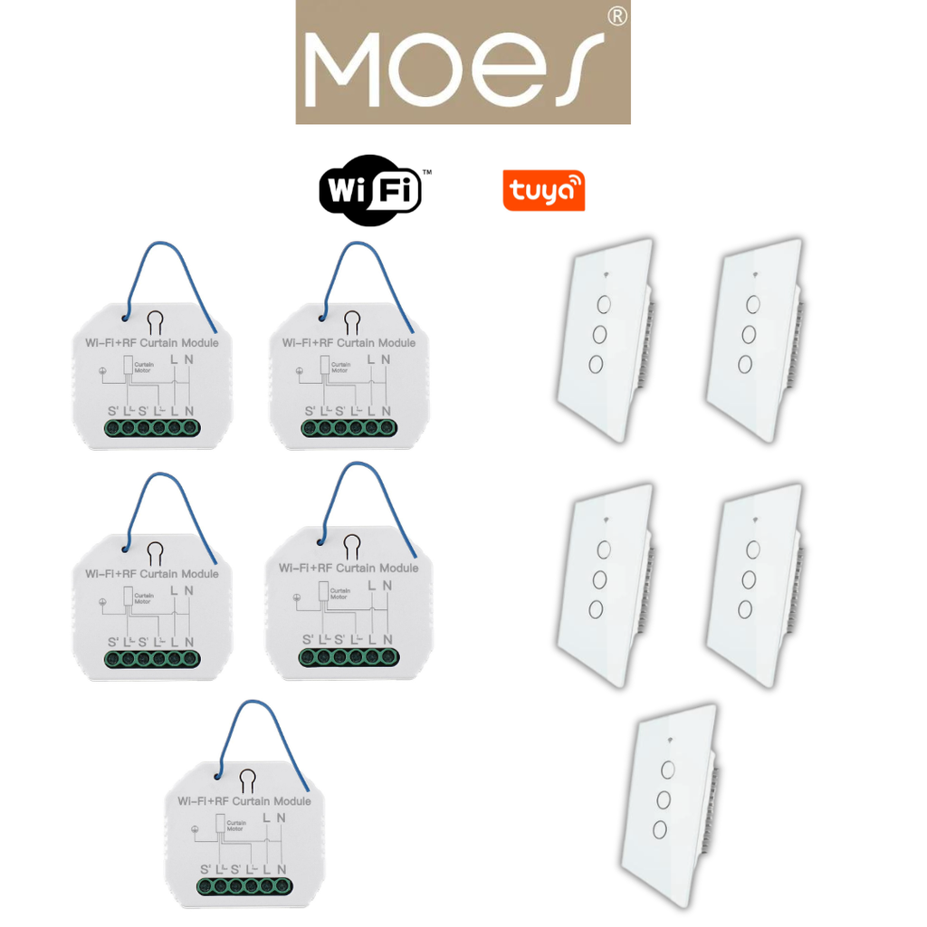 Pack wifi 5 volet roulant interrupteur sans fil / PACKMO-W-VRI-5